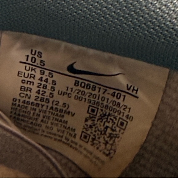 Nike SB Dunk Low Club 58 Gulf blue suede sneakers  BQ6817-401 2021 size 10.5 - Picture 10 of 10